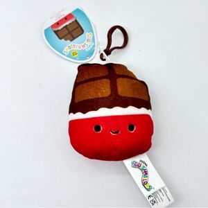 Squishmallows Paulton the Chocolate Bar Mini Clip-On Keychain Plush - 3.5 inch